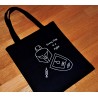 Bolso Tela Color Negro "EVERY DAY IS A FIGHT"