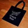 Bolso tela color negro "SUGAR FREE"
