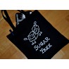 Bolso tela color negro "SUGAR FREE"