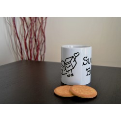 Taza blanca "SUGAR FREE" 2