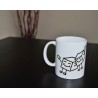 Taza blanca "SUGAR FREE" 2