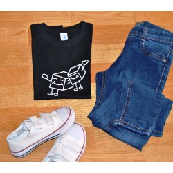 Camiseta negra niñ@ "SUGAR FREE"