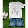 Camiseta blanca niñ@ "EVERYDAY IS A FIGHT"