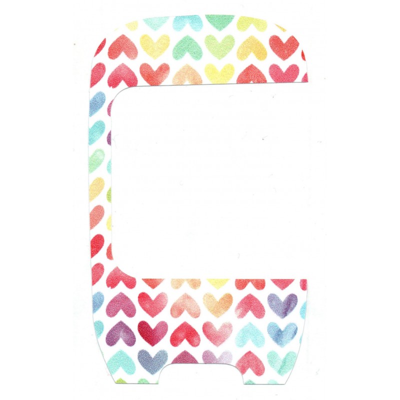 Pegatina Medidor AccuCheck Instant Corazones