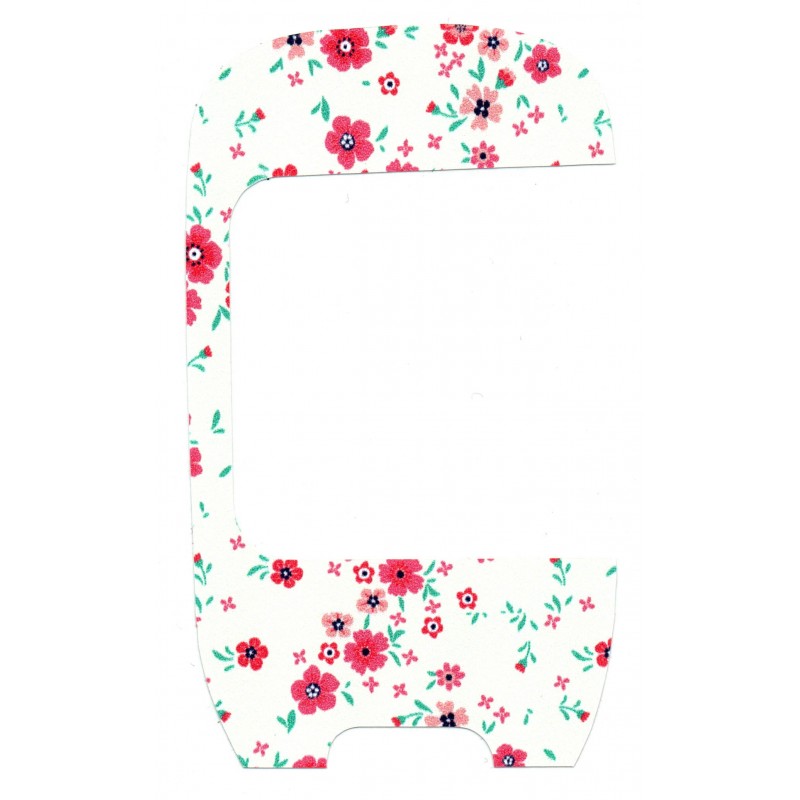 Pegatina Medidor AccuCheck Instant Flores Rosas