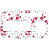 Pegatina Bomba Insulina Accuchek Insight Flores Rosas