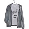 Camiseta blanca mujer "SUGAR FREE"