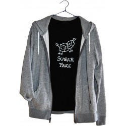 Camiseta negra mujer "SUGAR...