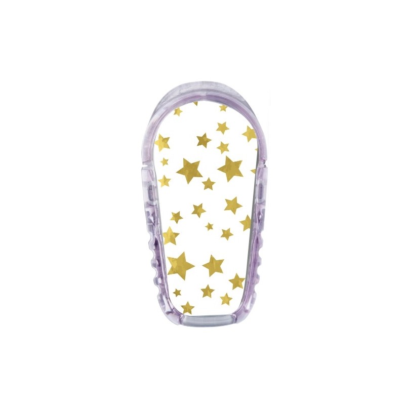 Pegatina Sensor Dexcom G6 Estrellas doradas
