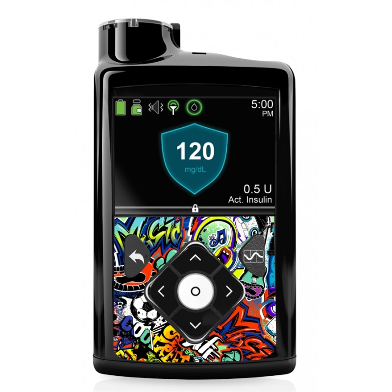 Pegatina Bomba Insulina Medtronic 640g 670g Graffiti