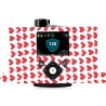 Pegatina Bomba Medtronic 640g-670g Completa Corazones Rojos