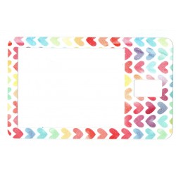 Pegatina Bomba T-Slim Corazones Colores