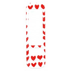 Pegatina Glucometro Contour Next Bayer Corazones Rojos