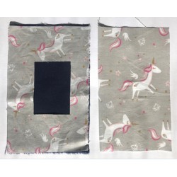 Riñonera para Bomba de Insulina Unicornios Gris (Ref. 858)