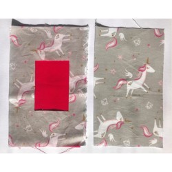 Riñonera para Bomba de Insulina Unicornios Gris (Ref. 858)