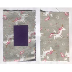 Riñonera para Bomba de Insulina Unicornios Gris (Ref. 858)