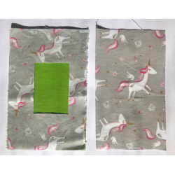 Riñonera para Bomba de Insulina Unicornios Gris (Ref. 858)