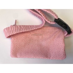 Riñonera para Bomba de Insulina Rosa Puntos Blancos (Ref. 886)