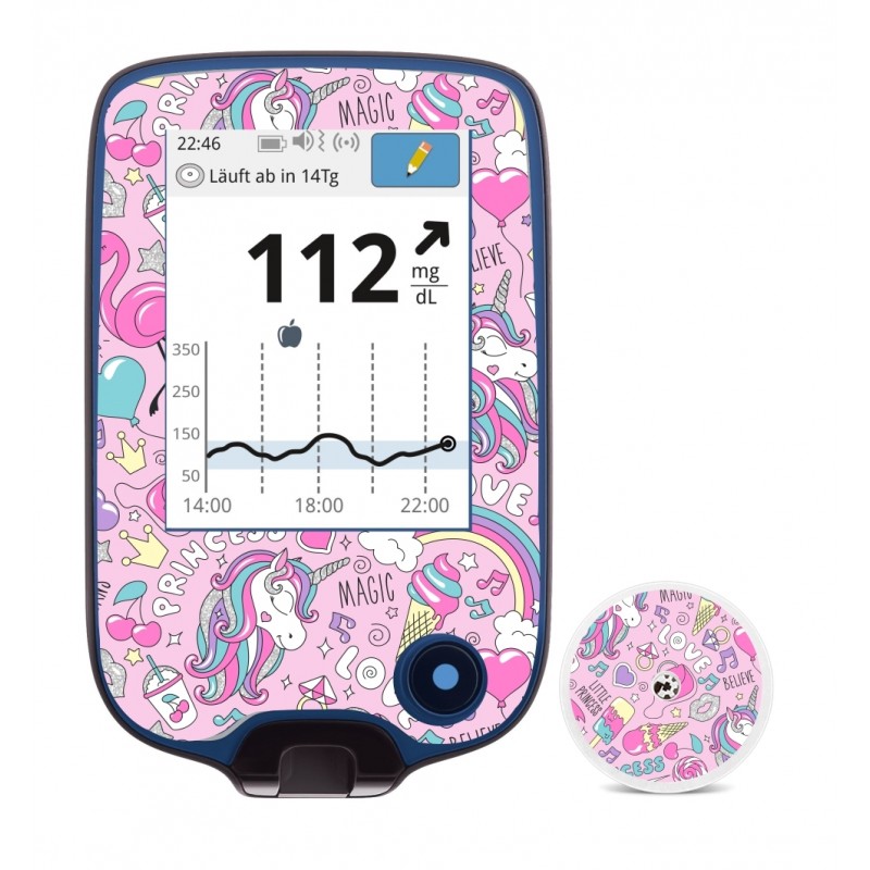 Pegatina Receptor y Sensor FreeStyle Unicornio