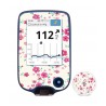 Pegatina Receptor y Sensor FreeStyle Flores Rosas