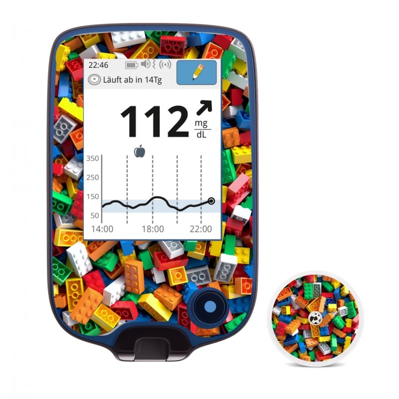 Pegatina Receptor y Sensor FreeStyle Bloques
