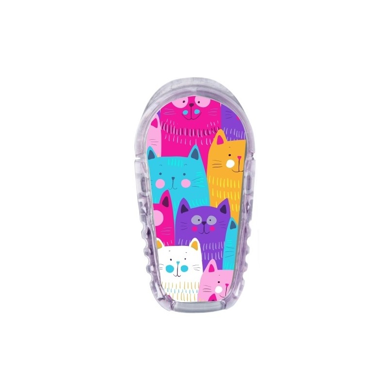 Pegatina Sensor Dexcom G6 Gatitos de Colores
